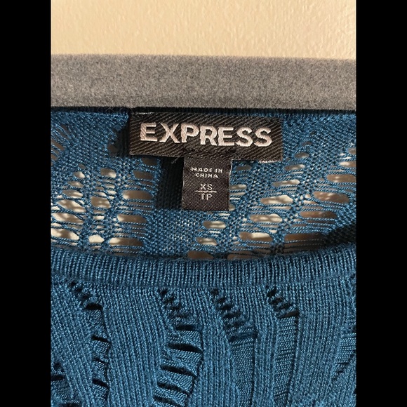 EXPRESS Open Knit Blouse - Size XSmall - Picture 3 of 3